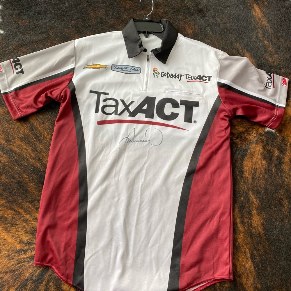 Danica Patrick singed race used crew shirt